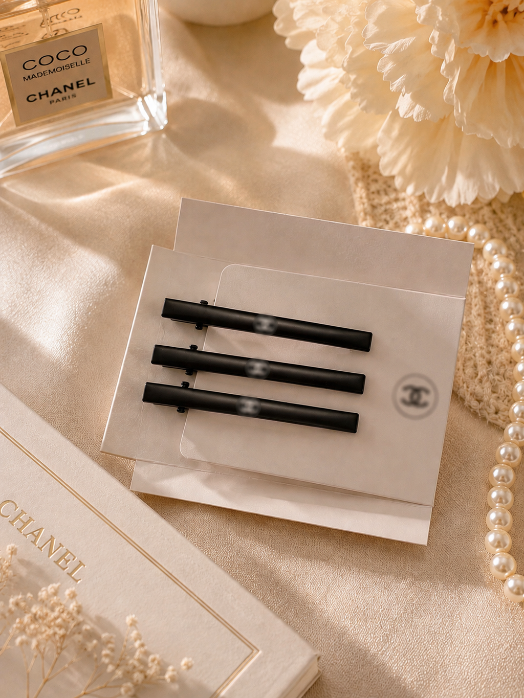 Matte Black Luxe GWP Hair Clips – Set of 3