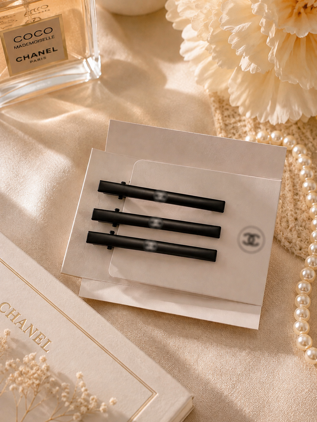 Matte Black Luxe GWP Hair Clips – Set of 3