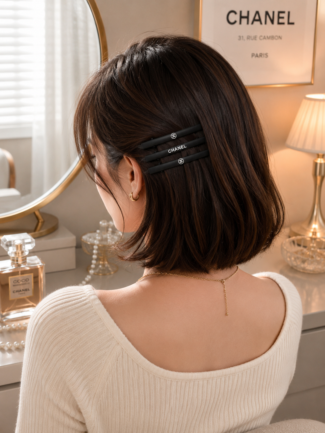 Matte Black Luxe GWP Hair Clips – Set of 3