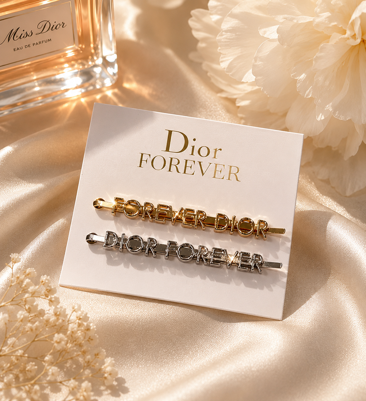 Dior Forever GWP Hair Clip Set – Gold & Silver