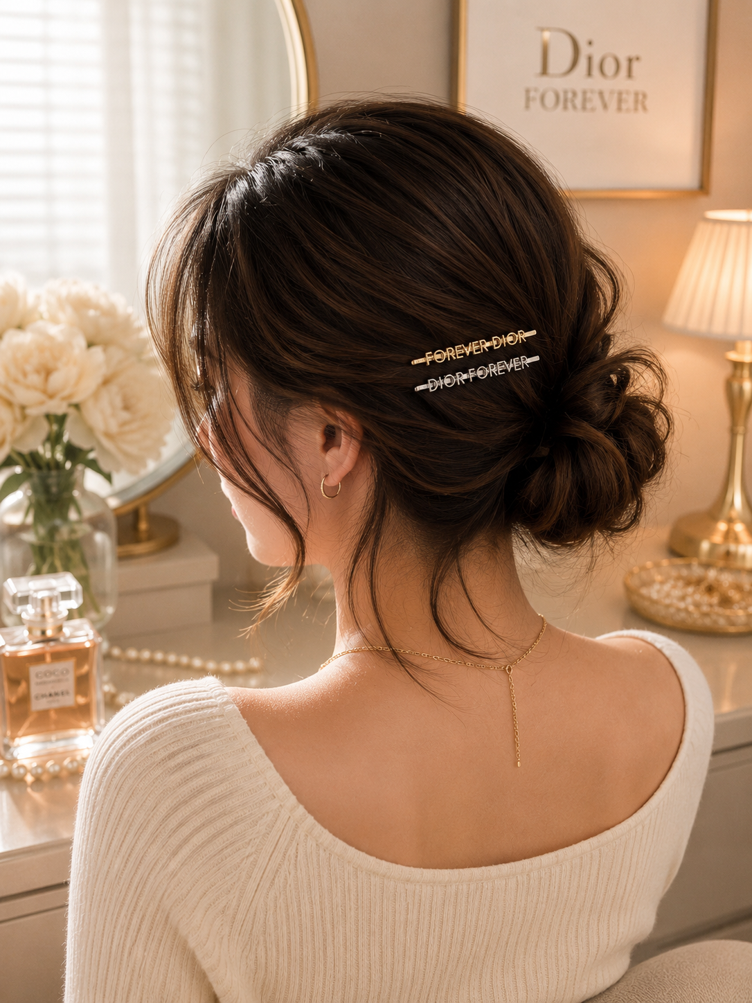Dior Forever GWP Hair Clip Set – Gold & Silver