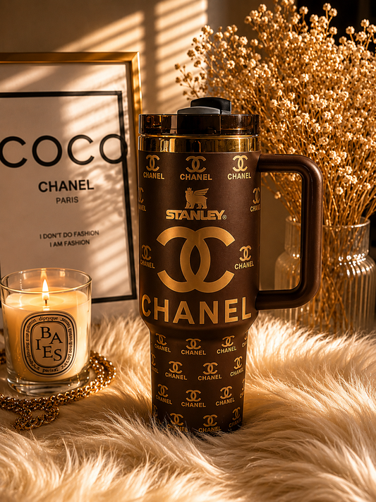 40 oz Fashion Tumblers – Luxury-Inspired Designs