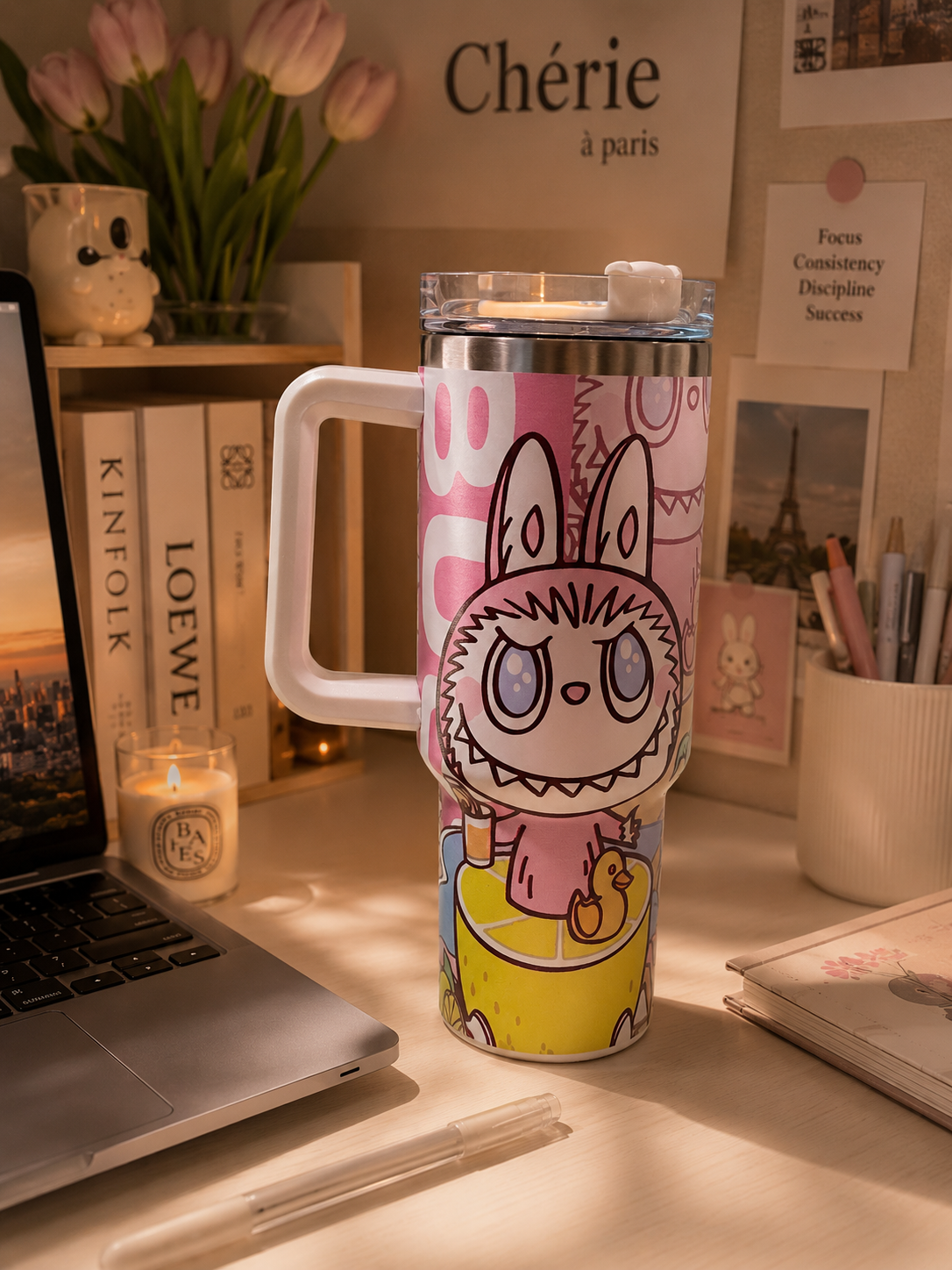 LTW01. Character White Tumbler 40oz