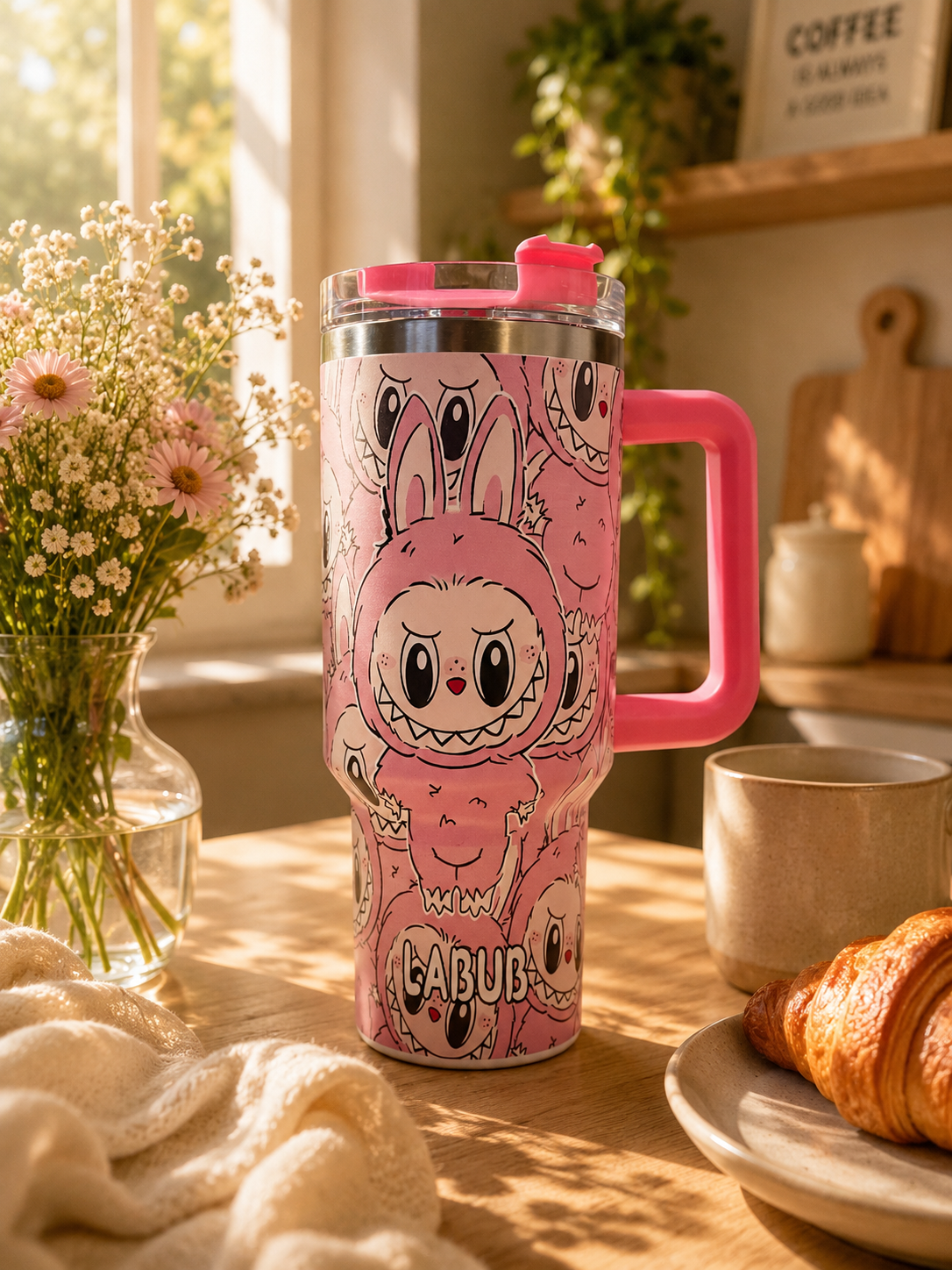 Pink Character Tumbler 40oz - Pink