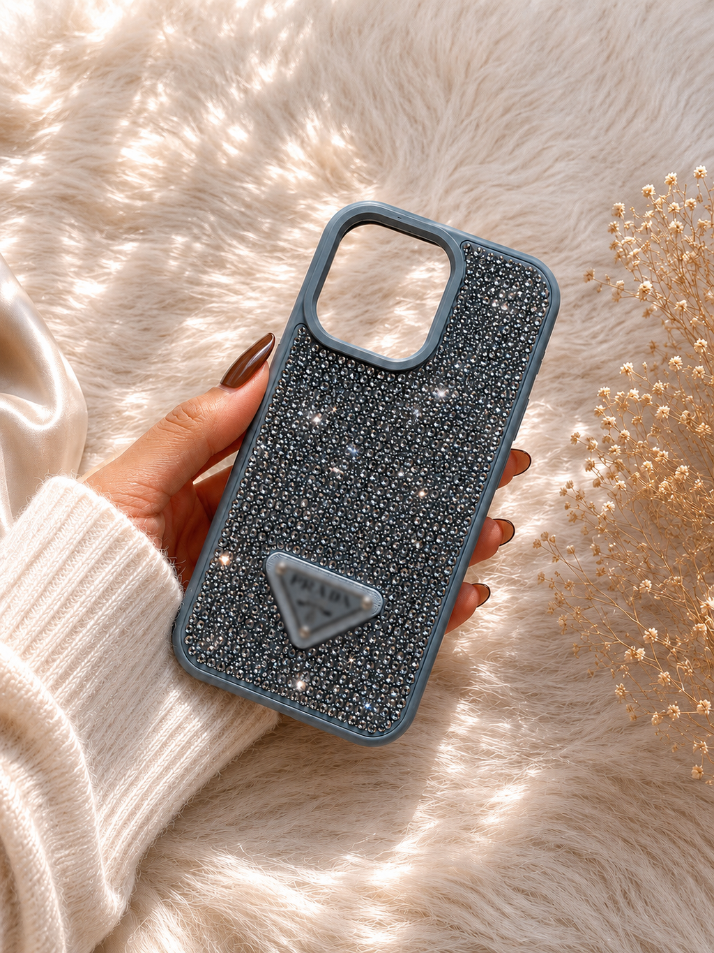 Luxury Rhinestone Phone Case – Compatible with iPhone 15 Series ✨📱