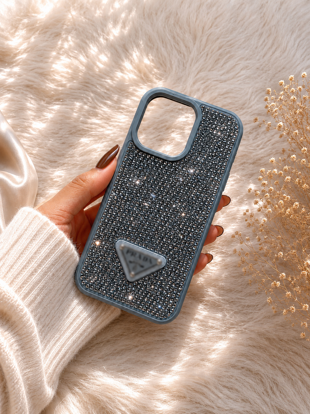 Luxury Rhinestone Phone Case – Compatible with iPhone 15 Series ✨📱