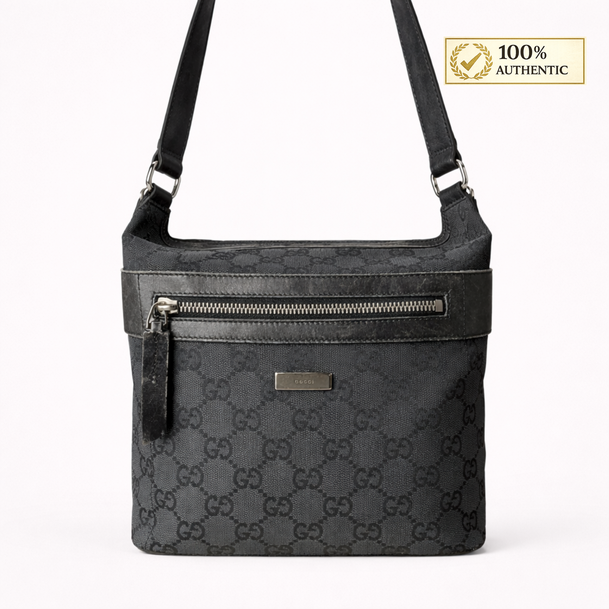 Gucci Black Canvas Handbag