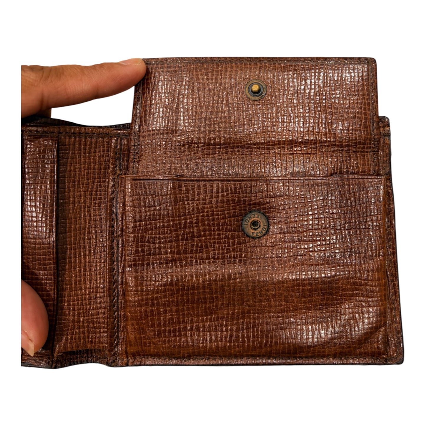 Authentic Fendi FF Zucca Trifold Wallet – Made in Italy
