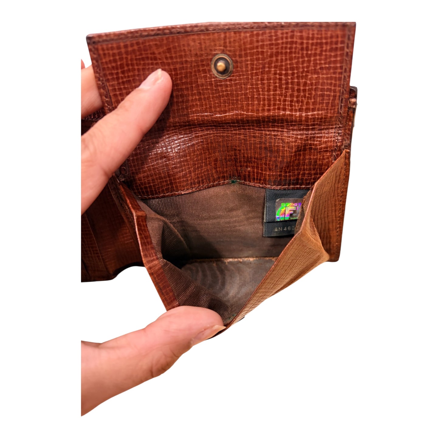 Authentic Fendi FF Zucca Trifold Wallet – Made in Italy