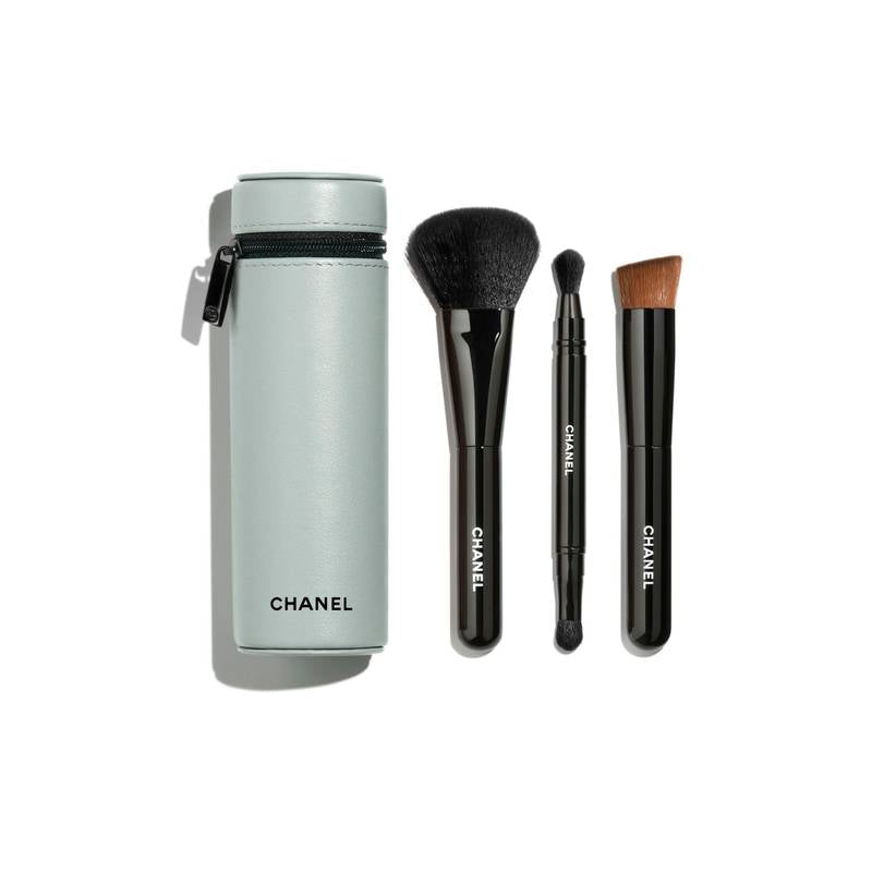 CHANEL GWP Travel Makeup Brush Set w/ Zipper Case (LIMITED EDITION)