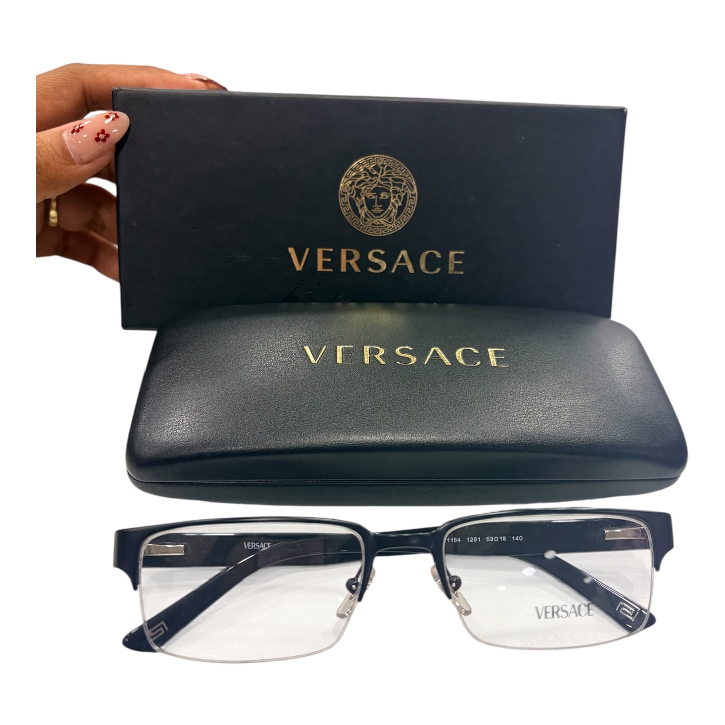 Versace Eyeglasses-1261 Matte Black-53mm