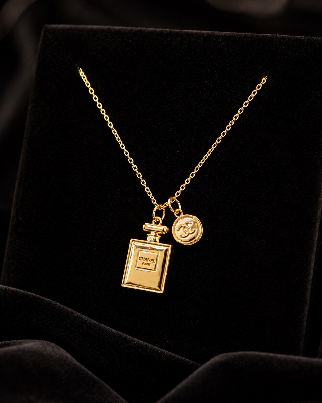 GWP Gold-Tone Double Charm Necklace