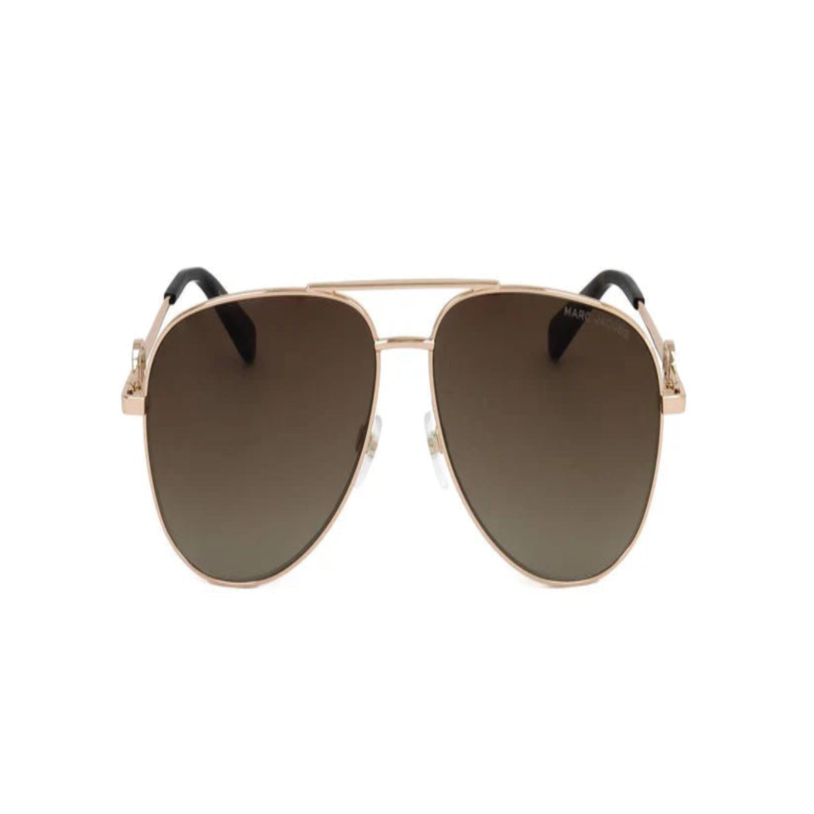 Marc Jacobs GOLD BROWN Aviator Sunglasses - Clairely Amazing