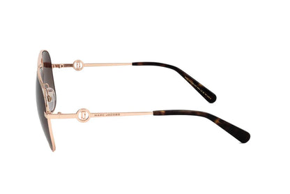 Marc Jacobs GOLD BROWN Aviator Sunglasses - Clairely Amazing