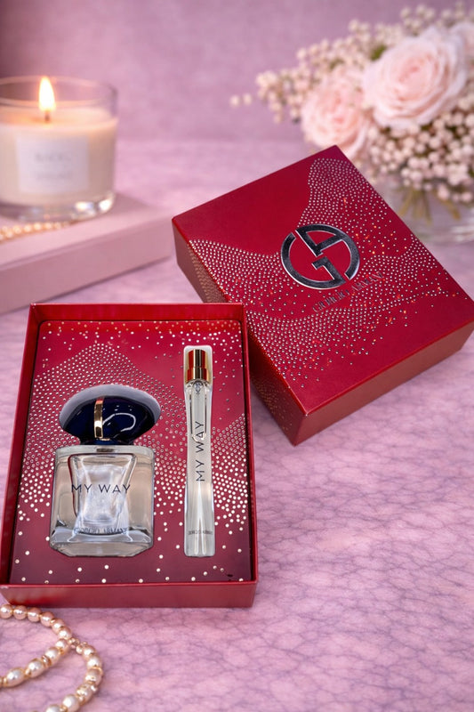 GIORGIO ARMANI MY WAY PERFUME GIFT SET | EAU DE PARFUM + TRAVEL SPRAY | AUTHENTIC