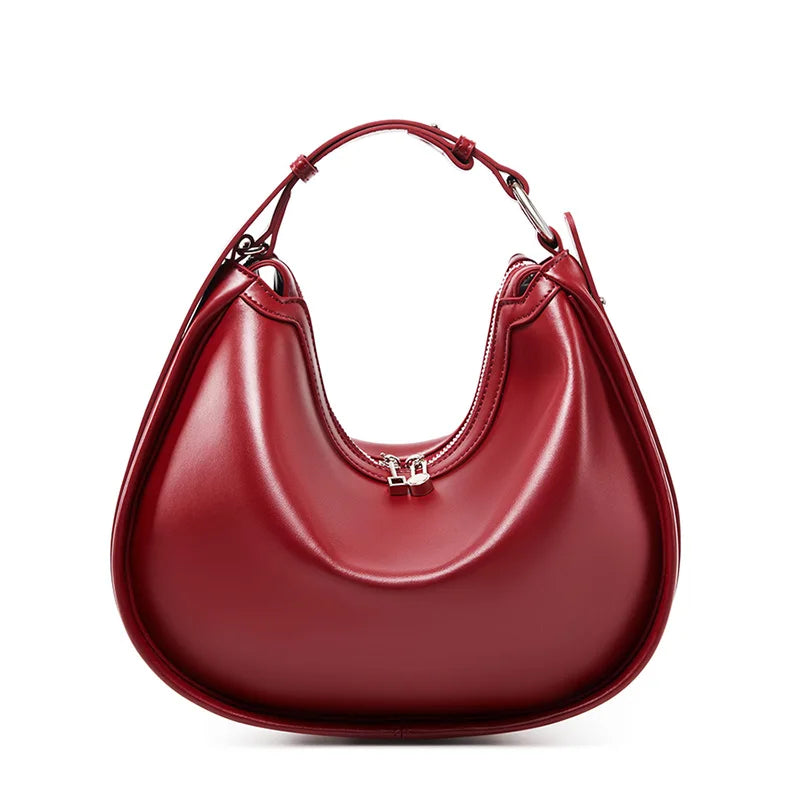 Half Moon Leather Bag