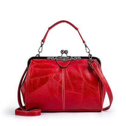 Leather Crossbody Shoulder Tote Bag