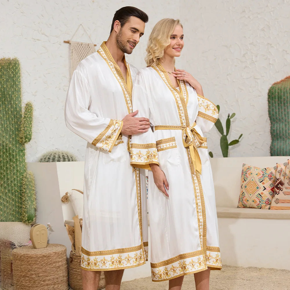 Autumn Baroque Style Couple Robe