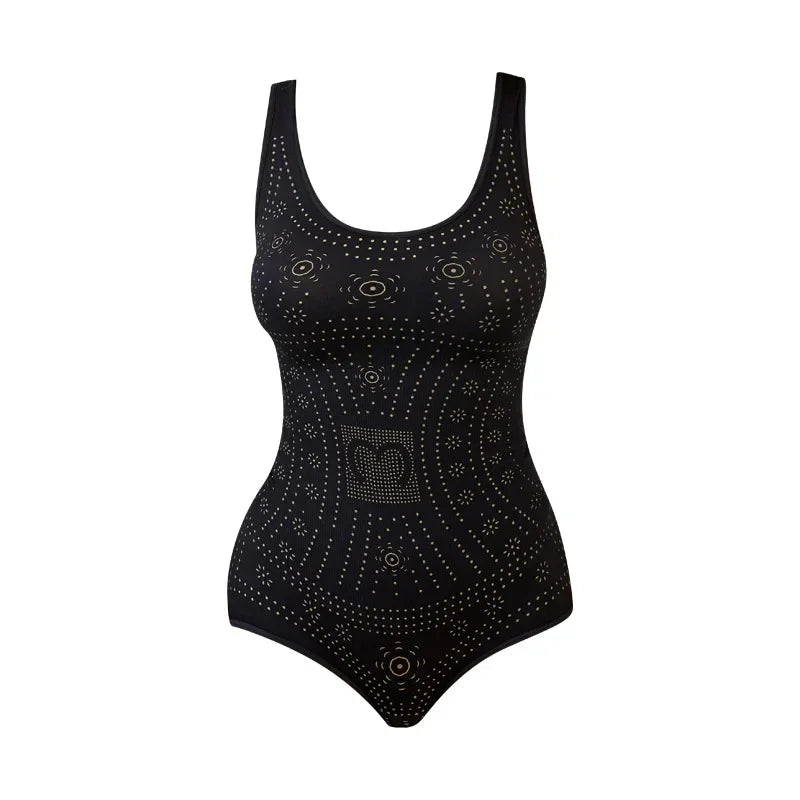 Seamless Printed Plus Size Bodysuit