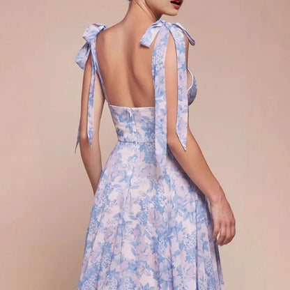 Floral V-Neck Maxi Dress