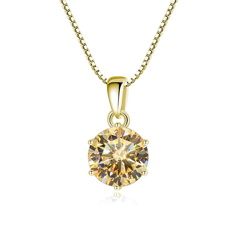 Moissanite Pendant Necklace