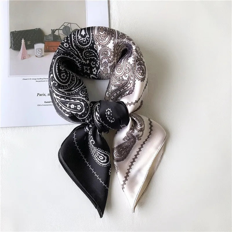High-End Small Silk Scarf