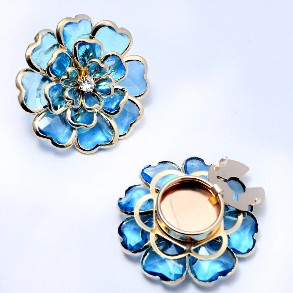 Camellia Button Cufflinks