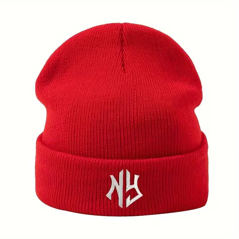 Embroidered Unisex Knit Beanie