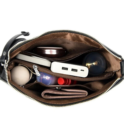 Soft Leather Shoulder Crossbody Bag