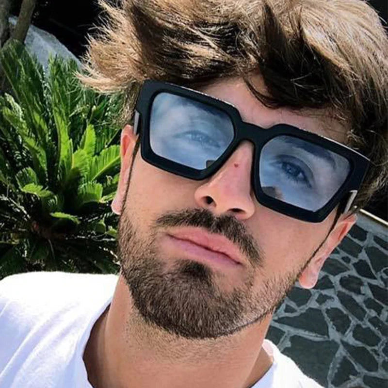 Steampunk square sunglasses