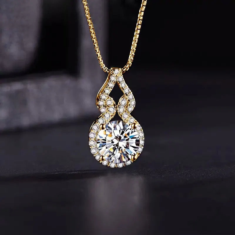 Moissanite Pendant Necklace
