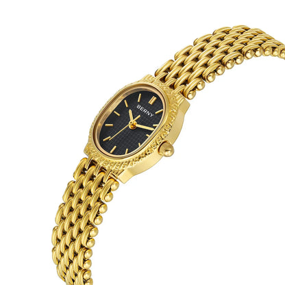 Gold Oval Watch