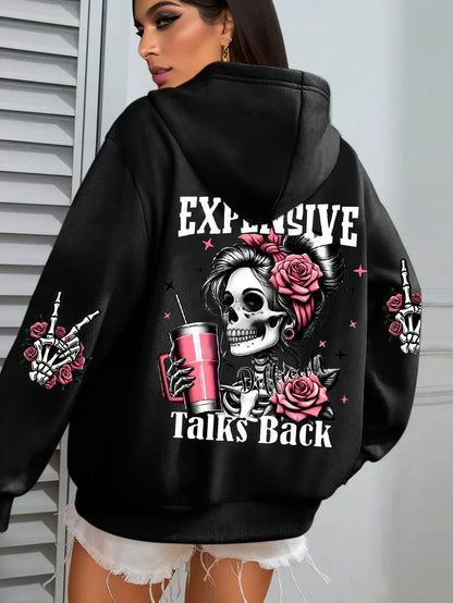 Funny Graphic Fleece Hoodie