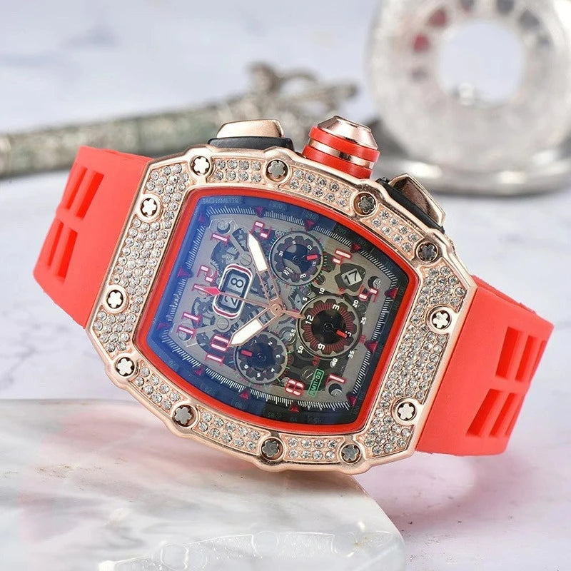 Multifunctional Barrel Quartz Watch