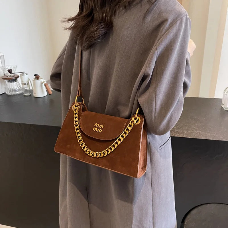 Classic Letter Design Shoulder Bag