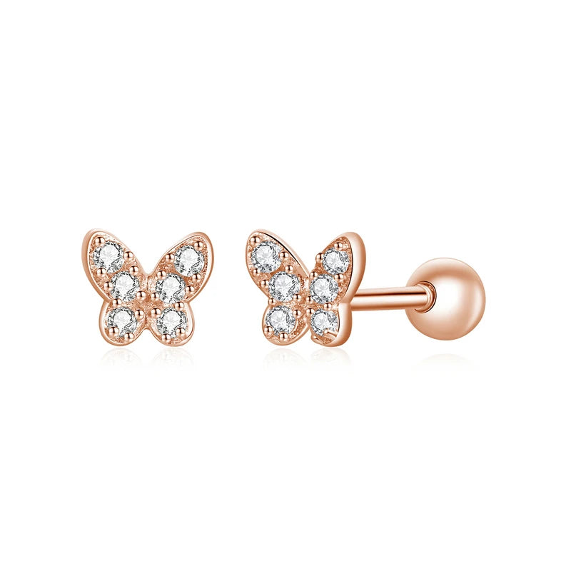 Butterfly Star Stud Earrings