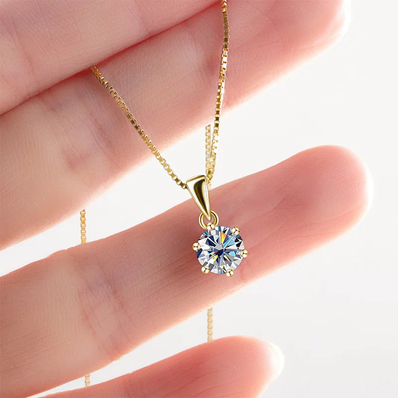 Moissanite Pendant Necklace