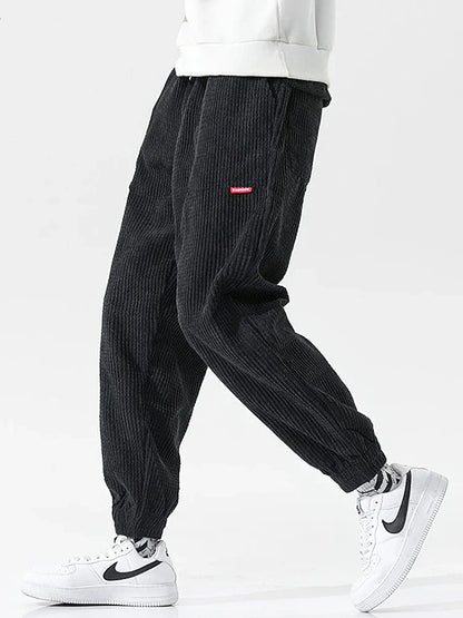 Corduroy baggy joggers
