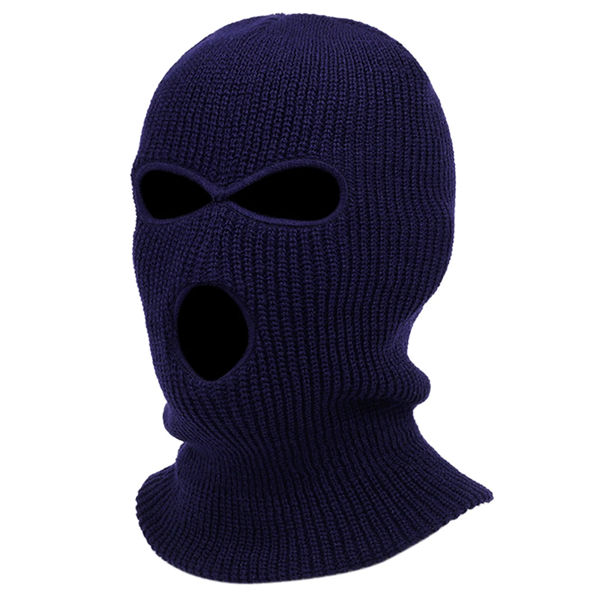 Solid Color Masked Knit Beanie