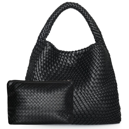 Woven Leather Tote