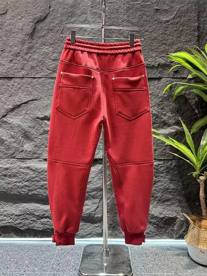 Wide jogger sweatpants