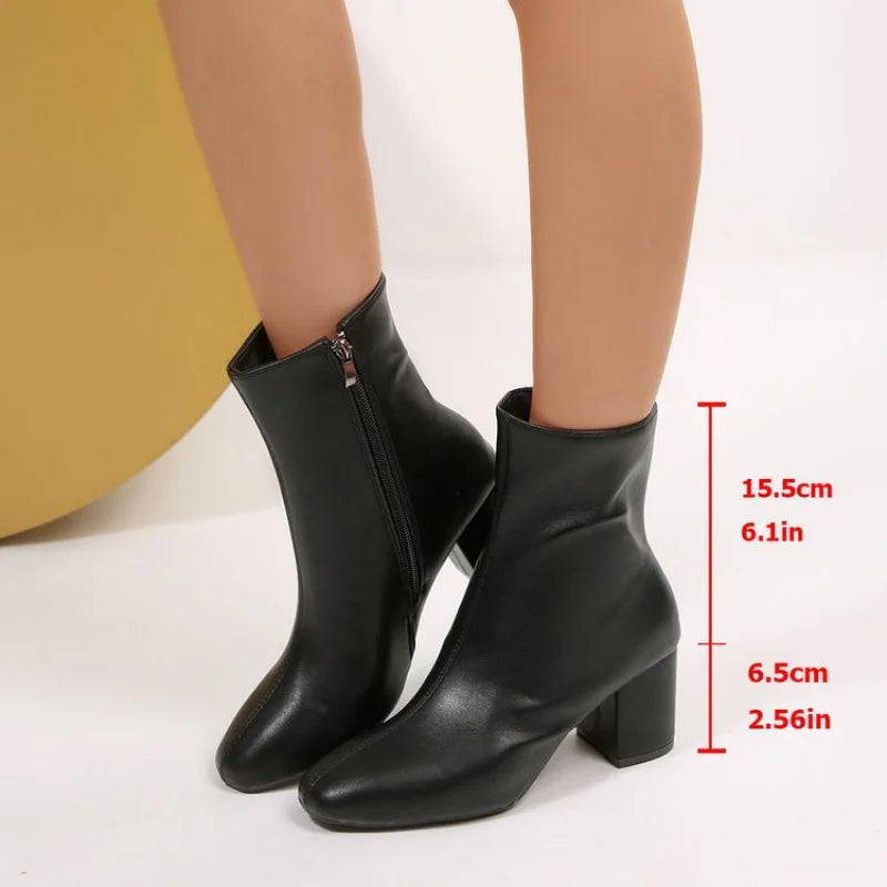 Chunky Heel Boots
