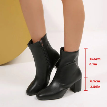 Chunky Heel Boots