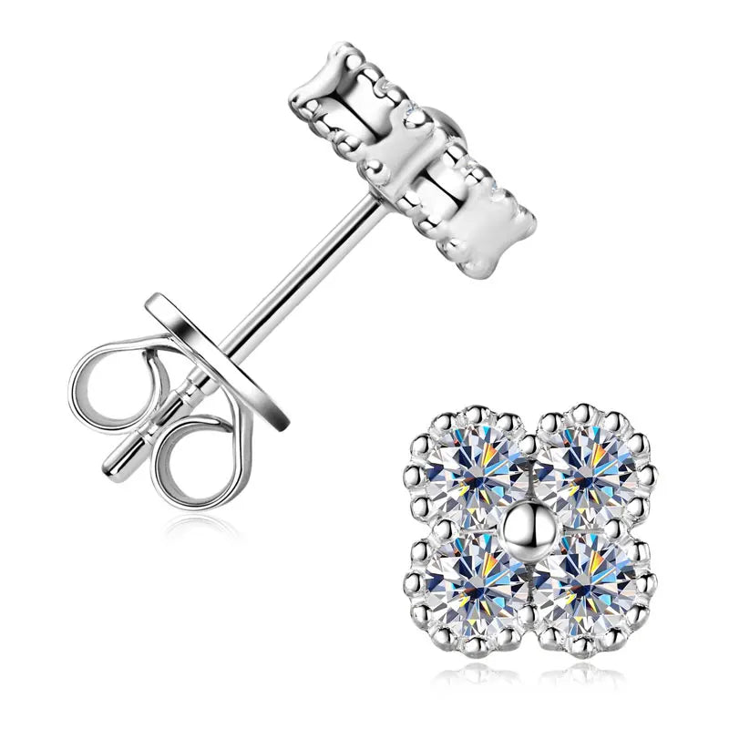 Clover Moissanite Earrings