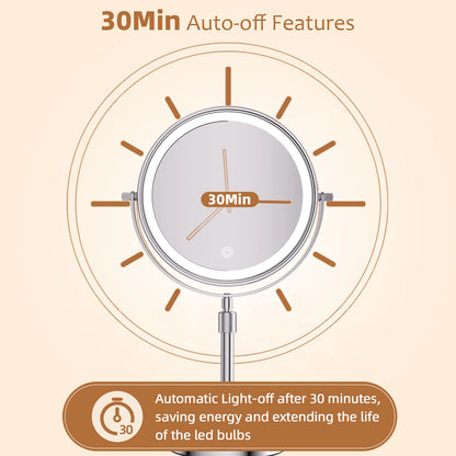 Adjustable Lighted Makeup Mirror