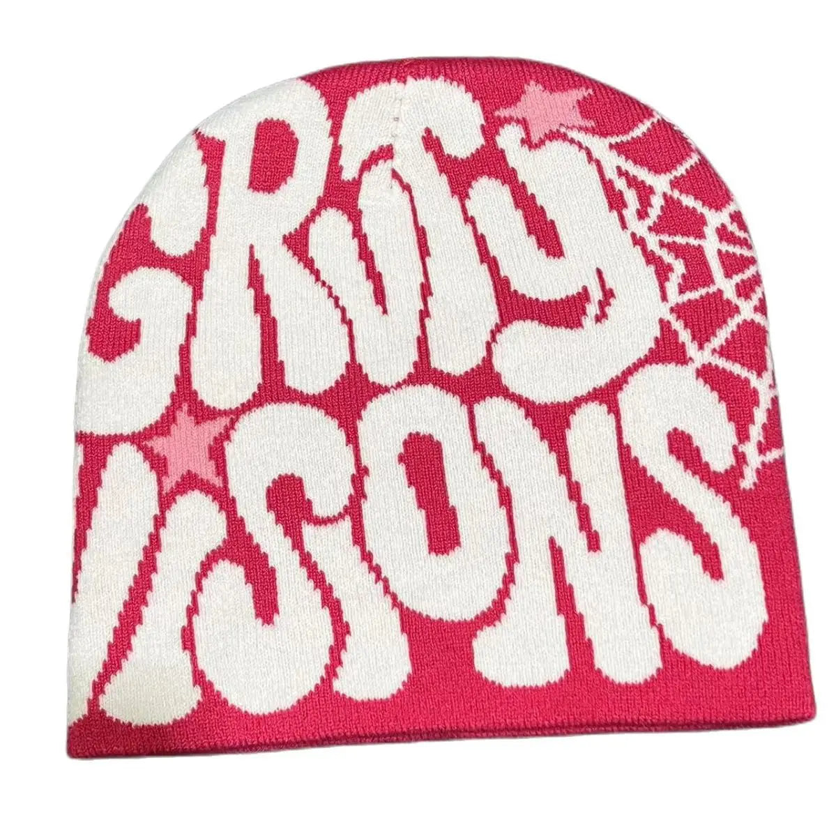 Y2K Printed Knit Beanie