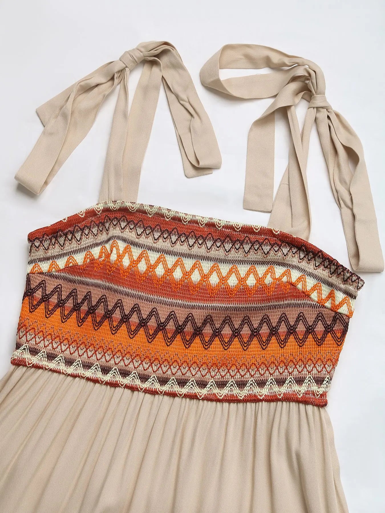 Summer Bow Tie Midi Dress