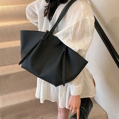 PU Leather 2-in-1 Shoulder Tote
