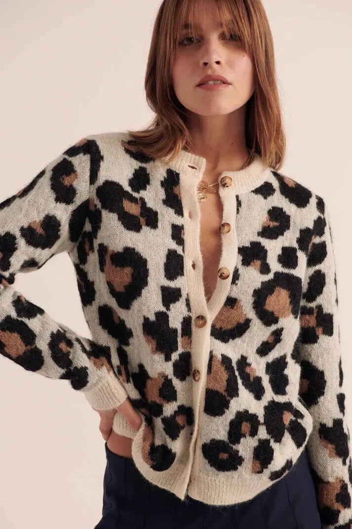 Leopard Knit Sweater