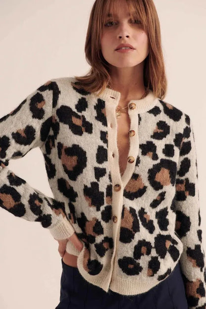 Leopard Knit Sweater